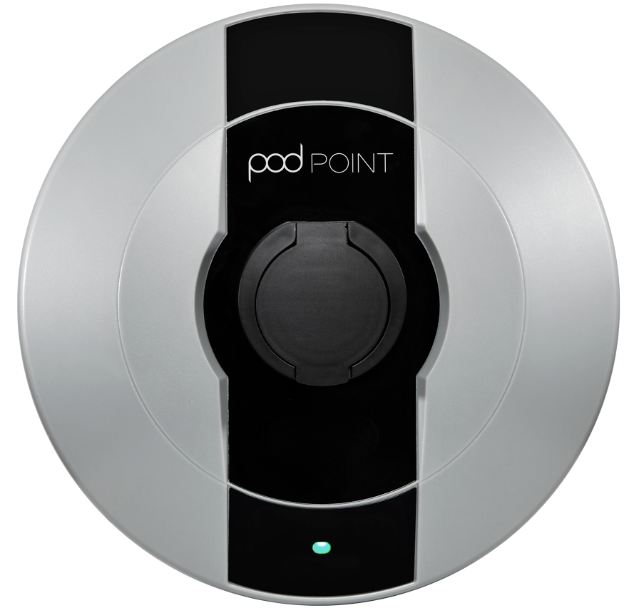 A Pod Point EV charger.